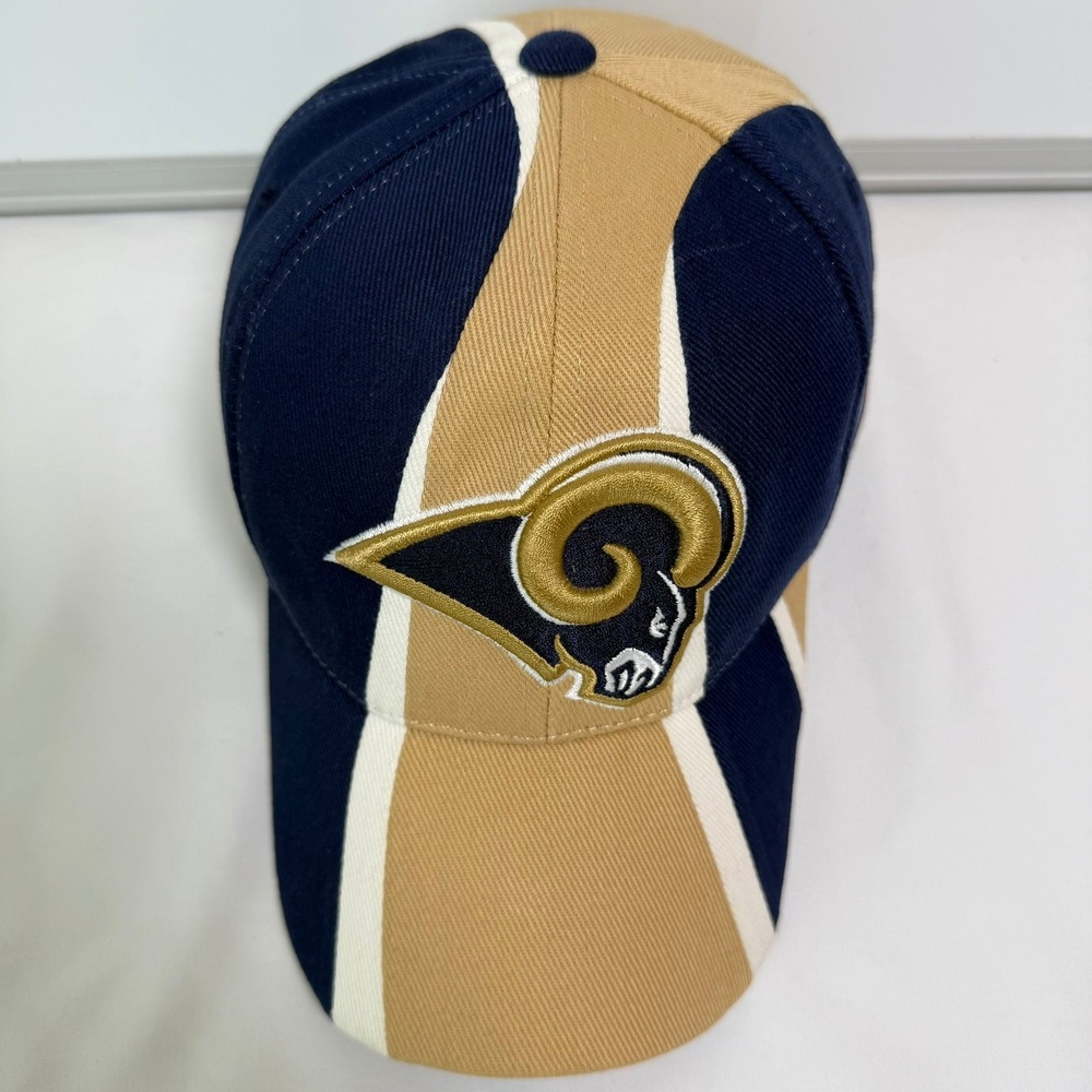 Vintage St Louis Rams Hat Reebok NFL Equipment‎ Navy Gold Adjustable Y2K Cap